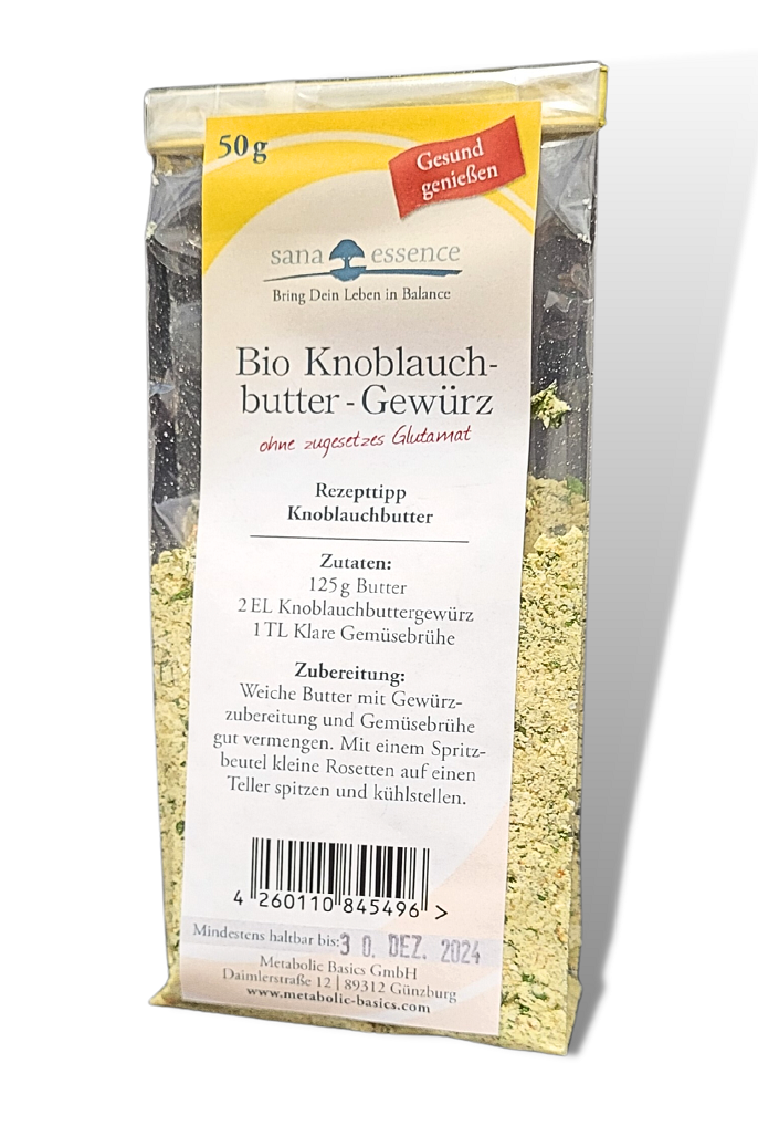 Bio Knoblauchbutter-Gewürz Bio Kräuterbutter -Mischung