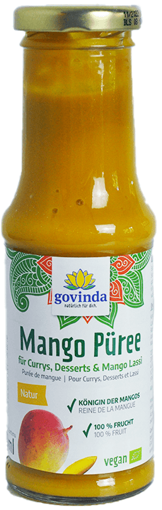 Bio Mango Püree - Fruchtmark Bio Mangopüree Glas