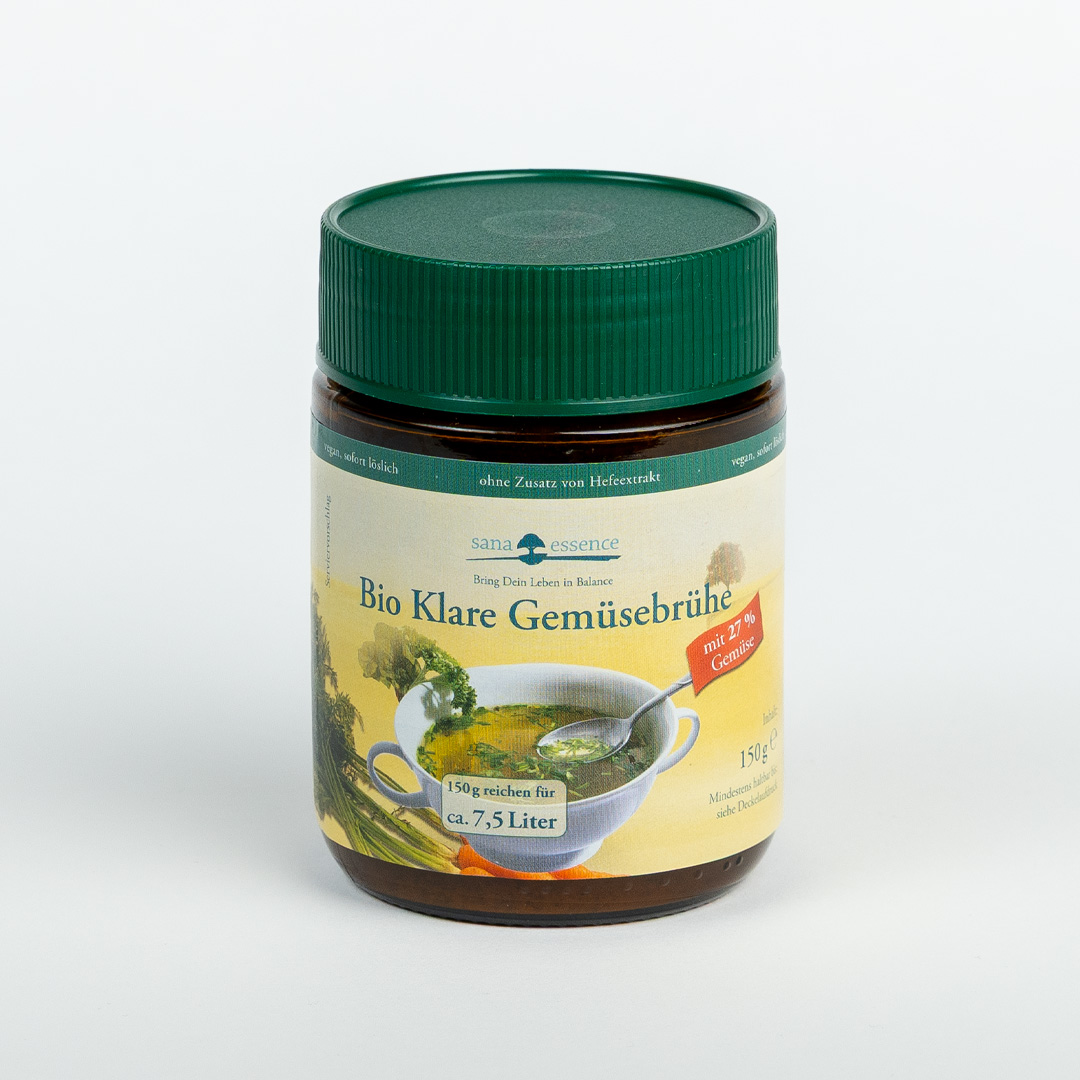 Bio Klare Gemüsebrühe ohne Hefeextrakt Brühe ohne Hefeextrakt