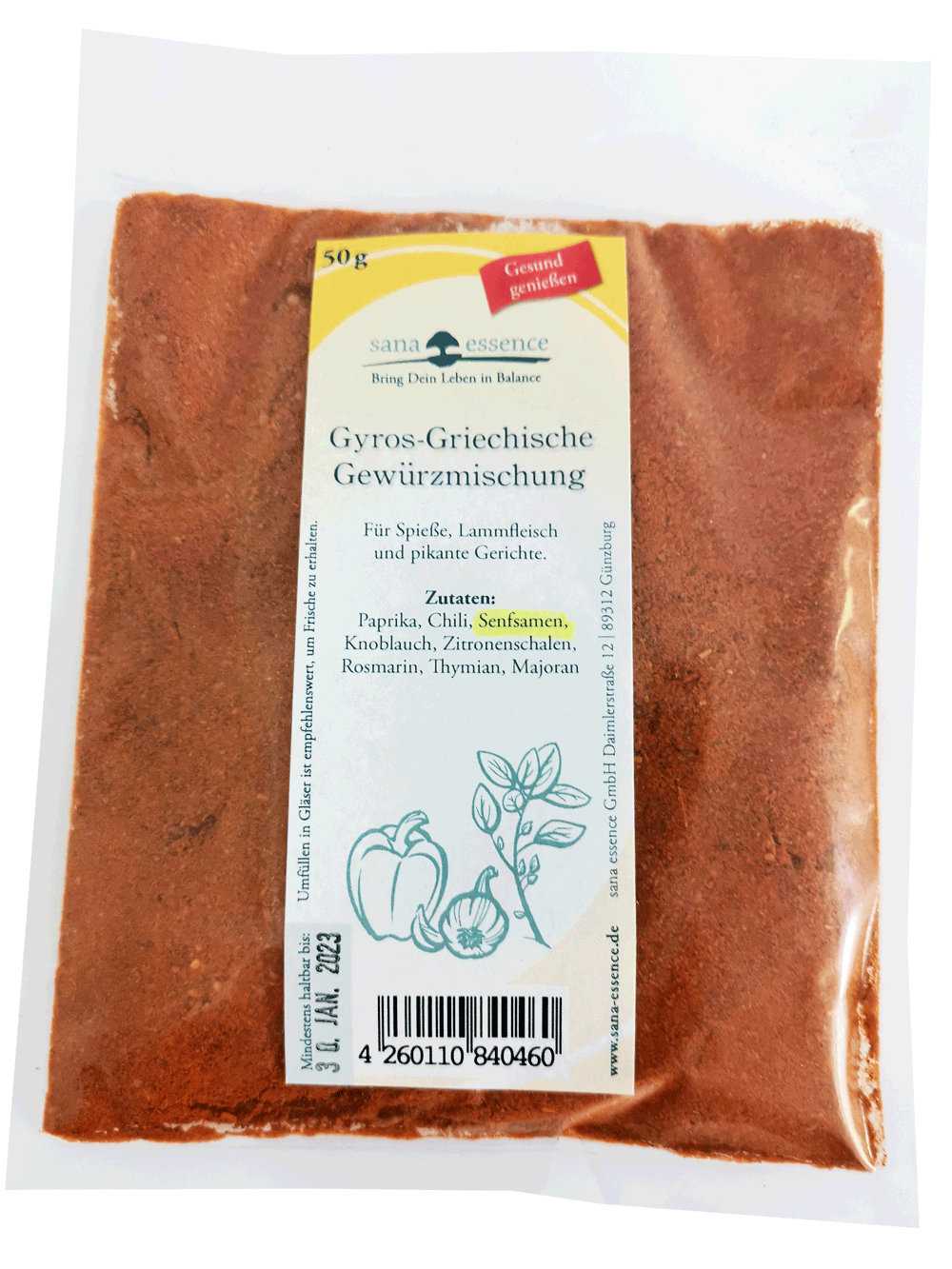 Gyros Gewürzmischung Gyrosbeutel