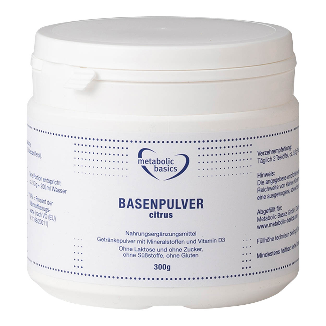 Basenpulver mit 95% Citraten Basenpulver