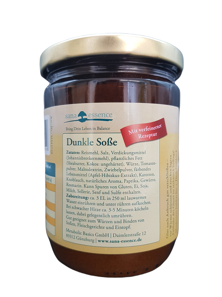 Dunkle vegane Soße (rein pflanzlich) Zutaten Dunkle Soße