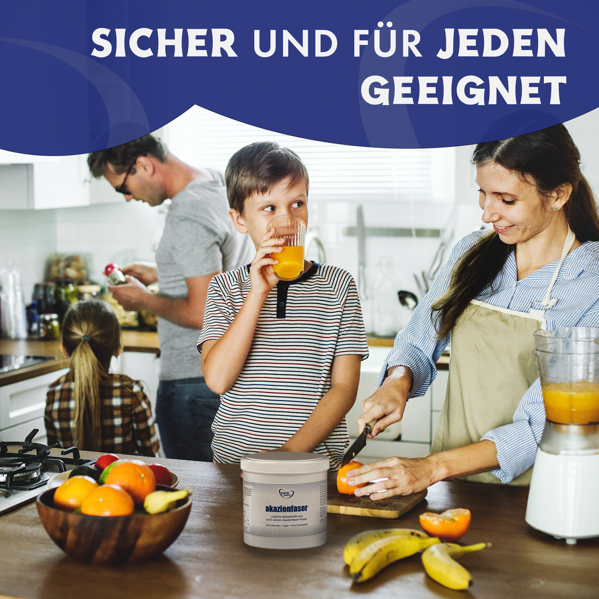 Akazienfaser-Pulver 4. Für jeden Geeignet