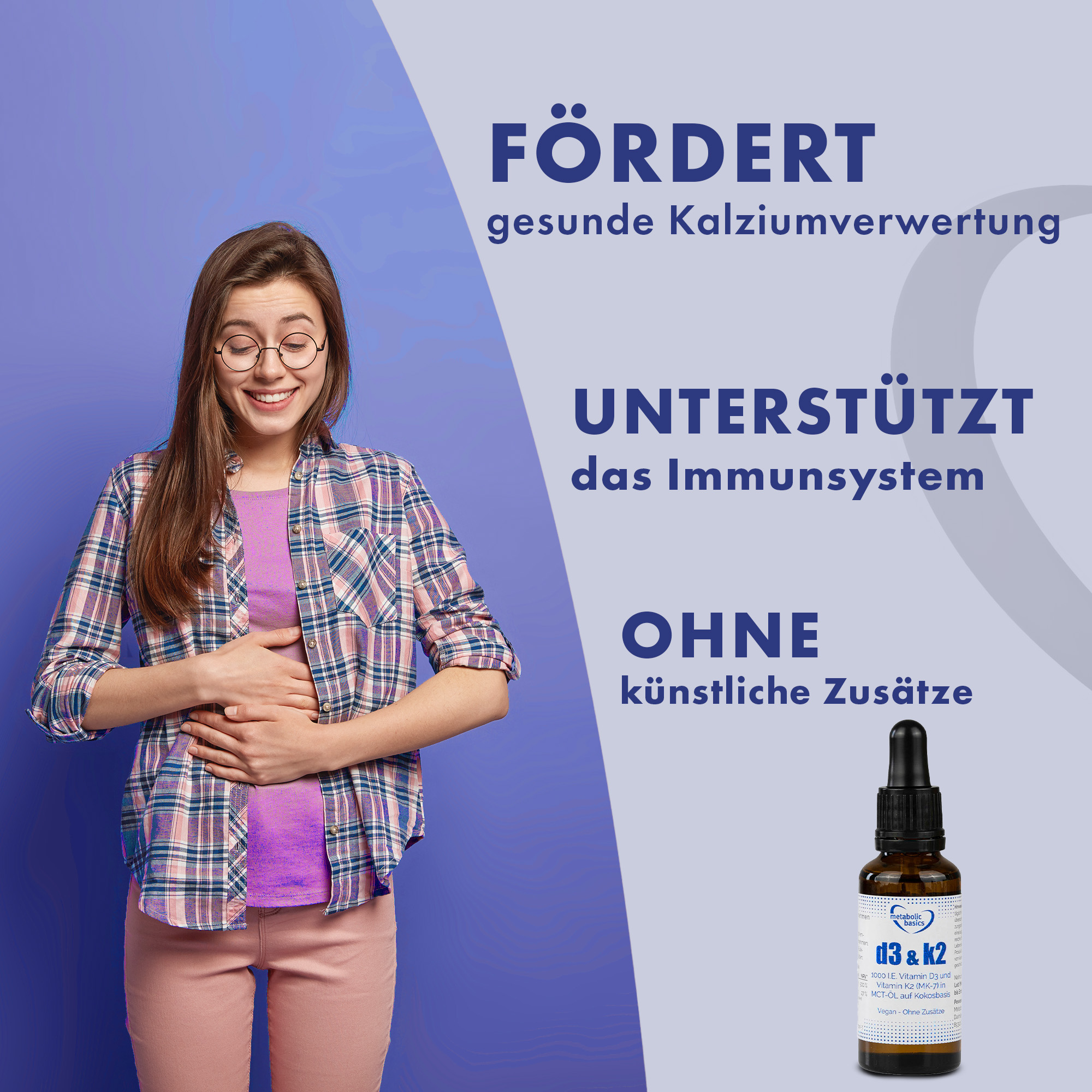 Vitamin D3+ K2 Kombi 6. SattigungsgefuhlD3K2
