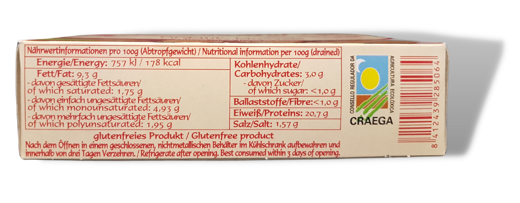 Pan do Mar Biologische Miesmuscheln in Bio-Marinade Nährwerte Mießmuscheln