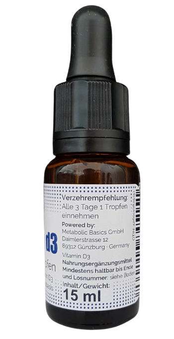 Vitamin D3 Tropfen (flüssig) - 2.000 I.E. Vitamin D3 Back