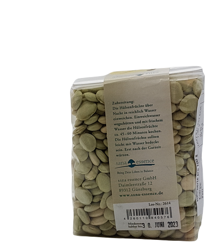 Limabohnen Limabohnen Rückseite