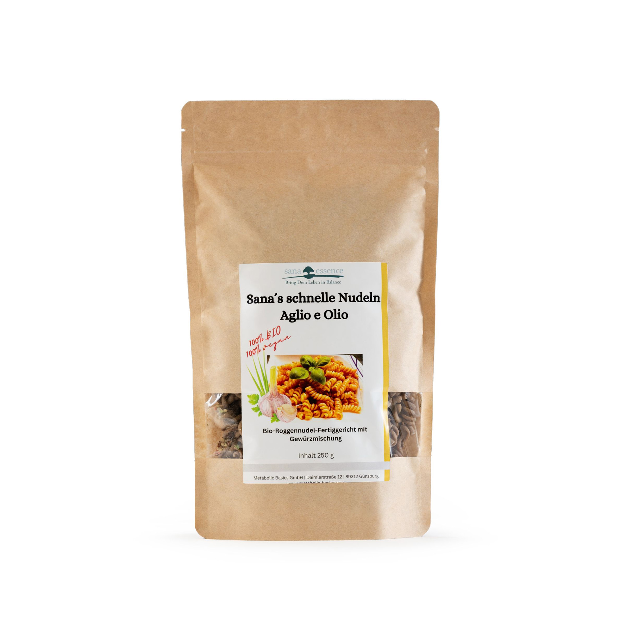 Sana´s schnelles Nudelgericht - Roggennudeln Aglio e Olio 1. Hero Aolio